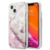 Чехол Guess Peony Liquid Glitter для iPhone 13 mini Pink (GUHCP13SLGPEPI)
