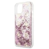 Чехол Guess Peony Liquid Glitter для iPhone 13 mini Pink (GUHCP13SLGPEPI)