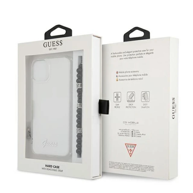 Чохол Guess Black Pearl для iPhone 13 Transparent (GUHCP13MKPSBK)