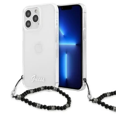 Чохол Guess Black Pearl для iPhone 13 Pro Max Transparent (GUHCP13XKPSBK)