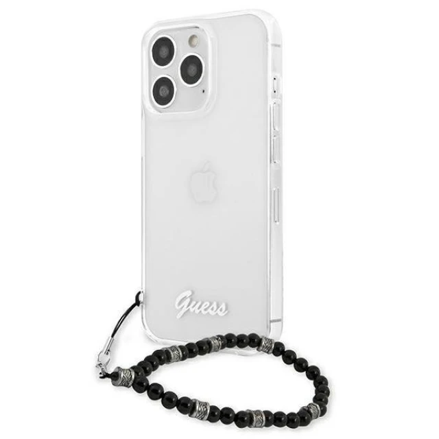 Чохол Guess Black Pearl для iPhone 13 Pro Max Transparent (GUHCP13XKPSBK)