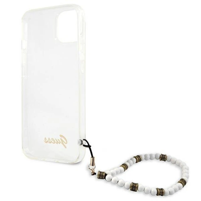 Чохол Guess White Pearl для iPhone 13 Transparent (GUHCP13MKPSWH)