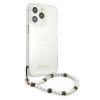 Чохол Guess White Pearl для iPhone 13 Pro Transparent (GUHCP13LKPSWH)