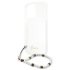 Чохол Guess White Pearl для iPhone 13 Pro Transparent (GUHCP13LKPSWH)