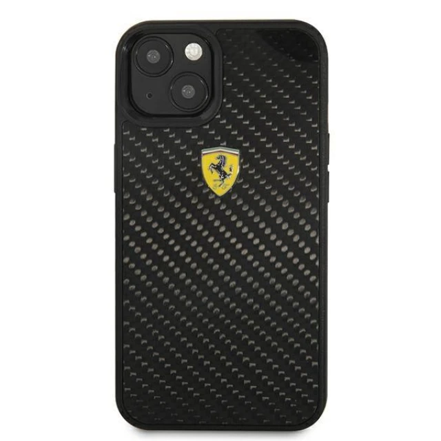 Чехол Ferrari для iPhone 13 mini On Track Real Carbon Black (FEHCP13SFCABK)