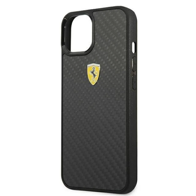 Чехол Ferrari для iPhone 13 mini On Track Real Carbon Black (FEHCP13SFCABK)