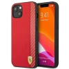 Чохол Ferrari для iPhone 13 mini On Track Carbon Stripe Red (FESAXHCP13SRE)