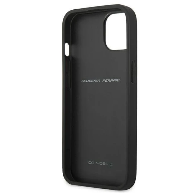 Чохол Ferrari для iPhone 13 mini On Track Carbon Stripe Red (FESAXHCP13SRE)