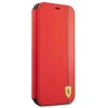 Чохол-книжка Ferrari для iPhone 13 mini On Track Carbon Stripe Red (FESAXFLBKP13SRE)