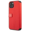 Чохол-книжка Ferrari для iPhone 13 mini On Track Carbon Stripe Red (FESAXFLBKP13SRE)