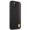 Чехол Ferrari для iPhone 13 mini On Track Carbon Stripe Black (FESAXHCP13SBK)