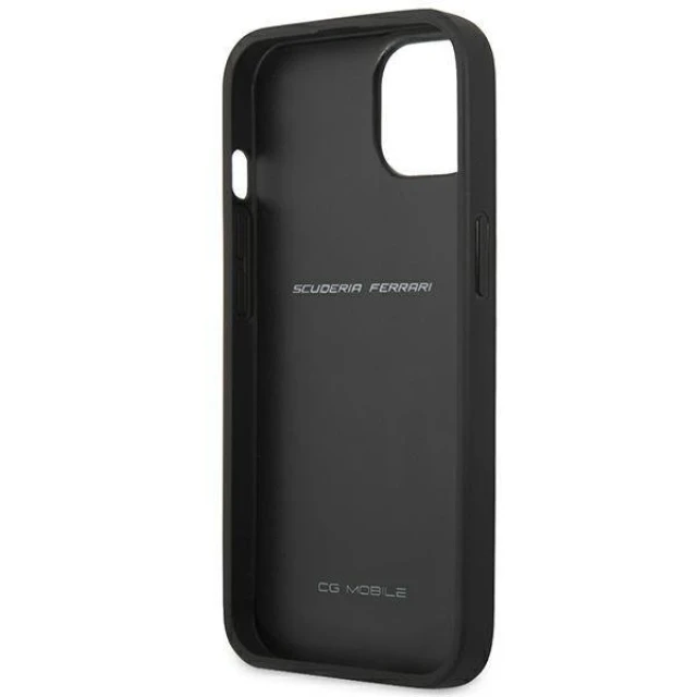 Чехол Ferrari для iPhone 13 mini On Track Carbon Stripe Black (FESAXHCP13SBK)