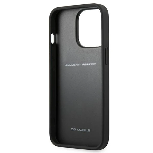 Чохол Ferrari для iPhone 13 | 13 Pro On Track Carbon Stripe Black (FESAXHCP13LBK)