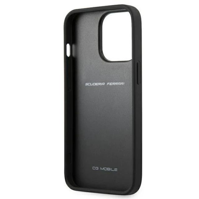 Чохол Ferrari для iPhone 13 Pro Max On Track Carbon Stripe Black (FESAXHCP13XBK)