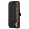 Чохол-книжка Ferrari для iPhone 13 mini On Track Carbon Stripe Black (FESAXFLBKP13SBK)