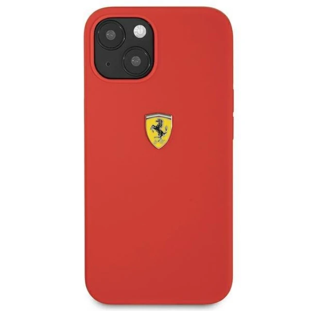 Чохол Ferrari для iPhone 13 mini Silicone Red (FESSIHCP13SRE)