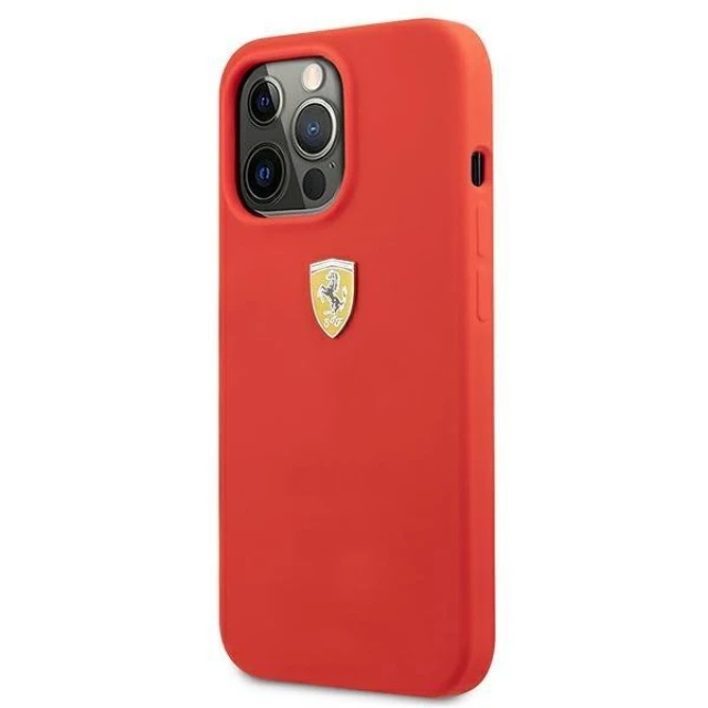 Чохол Ferrari для iPhone 13 Pro Max Silicone Red (FESSIHCP13XRE)