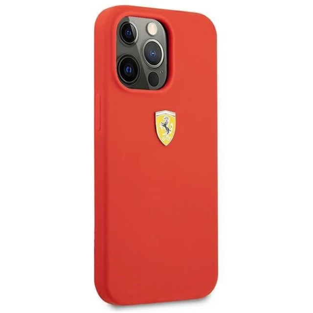 Чохол Ferrari для iPhone 13 Pro Max Silicone Red (FESSIHCP13XRE)