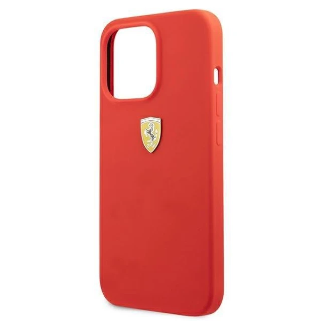 Чохол Ferrari для iPhone 13 Pro Max Silicone Red (FESSIHCP13XRE)