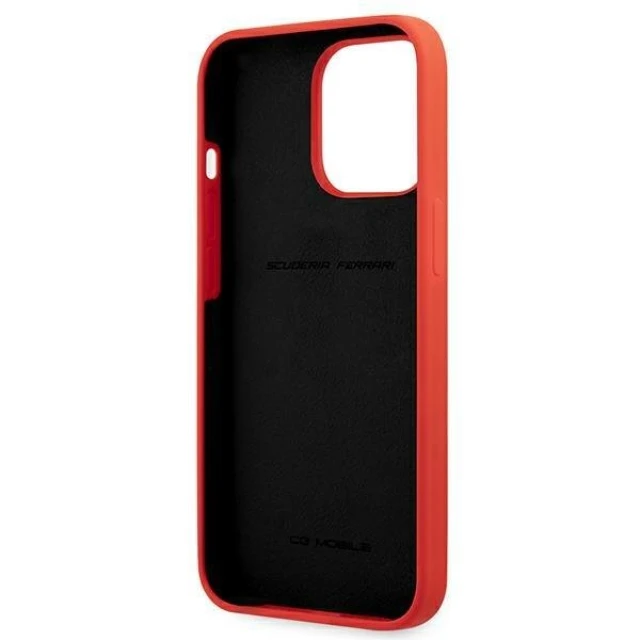 Чохол Ferrari для iPhone 13 Pro Max Silicone Red (FESSIHCP13XRE)