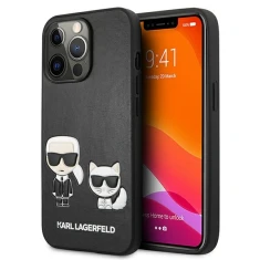 Чохол Karl Lagerfeld Ikonik Karl & Choupette для iPhone 13 | 13 Pro Black (KLHCP13LPCUSKCBK)