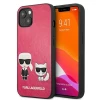 Чохол Karl Lagerfeld Iconic Karl and Choupette для iPhone 13 mini Pink (KLHCP13SPCUSKCP)