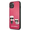 Чохол Karl Lagerfeld Iconic Karl and Choupette для iPhone 13 mini Pink (KLHCP13SPCUSKCP)