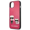 Чохол Karl Lagerfeld Iconic Karl and Choupette для iPhone 13 mini Pink (KLHCP13SPCUSKCP)