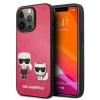 Чохол Karl Lagerfeld Iconic Karl and Choupette для iPhone 13 Pro Pink (KLHCP13LPCUSKCP)