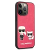 Чохол Karl Lagerfeld Iconic Karl and Choupette для iPhone 13 Pro Pink (KLHCP13LPCUSKCP)