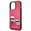 Чохол Karl Lagerfeld Iconic Karl and Choupette для iPhone 13 Pro Pink (KLHCP13LPCUSKCP)