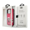Чохол Karl Lagerfeld Iconic Karl and Choupette для iPhone 13 Pro Pink (KLHCP13LPCUSKCP)