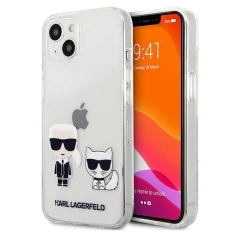 Чехол Karl Lagerfeld Karl and Choupette для iPhone 13 mini Transparent (KLHCP13SCKTR)