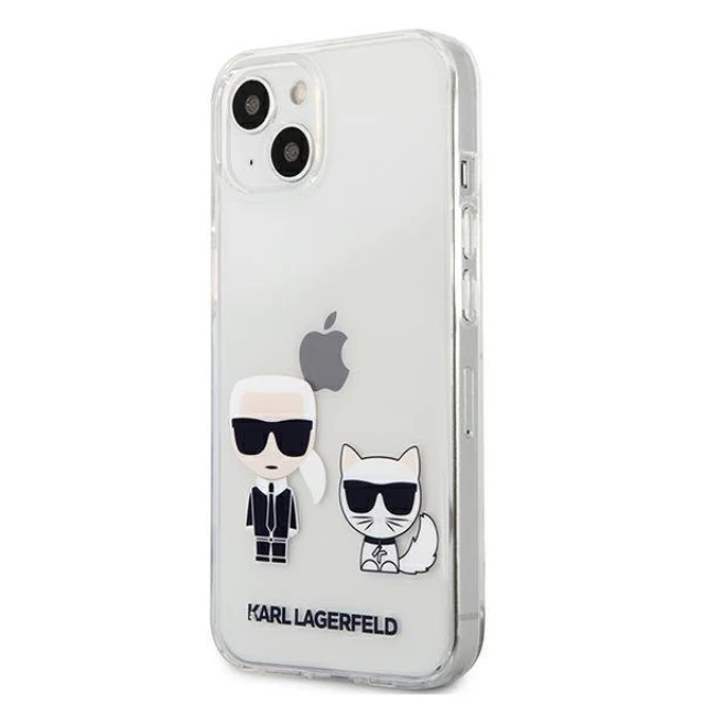 Чохол Karl Lagerfeld Karl and Choupette для iPhone 13 mini Transparent (KLHCP13SCKTR)