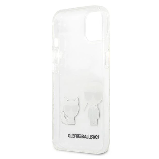 Чохол Karl Lagerfeld Karl and Choupette для iPhone 13 mini Transparent (KLHCP13SCKTR)