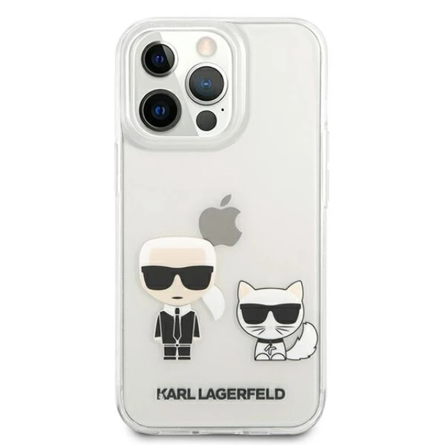 Чохол Karl Lagerfeld Karl & Choupette для iPhone 13 Pro Max Transparent (KLHCP13XCKTR)
