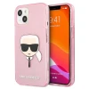 Чохол Karl Lagerfeld Glitter Karl's Head для iPhone 13 mini Pink (KLHCP13SKHTUGLP)