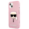 Чохол Karl Lagerfeld Glitter Karl's Head для iPhone 13 mini Pink (KLHCP13SKHTUGLP)
