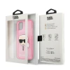 Чохол Karl Lagerfeld Glitter Karl's Head для iPhone 13 mini Pink (KLHCP13SKHTUGLP)