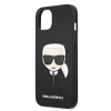 Чохол Karl Lagerfeld Saffiano Iconic Karl's Head для iPhone 13 mini Black (KLHCP13SSAKHBK)