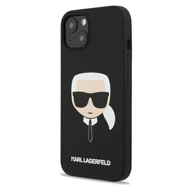 Чохол Karl Lagerfeld Karl's Head для iPhone 13 mini Black (KLHCP13SSLKHBK)