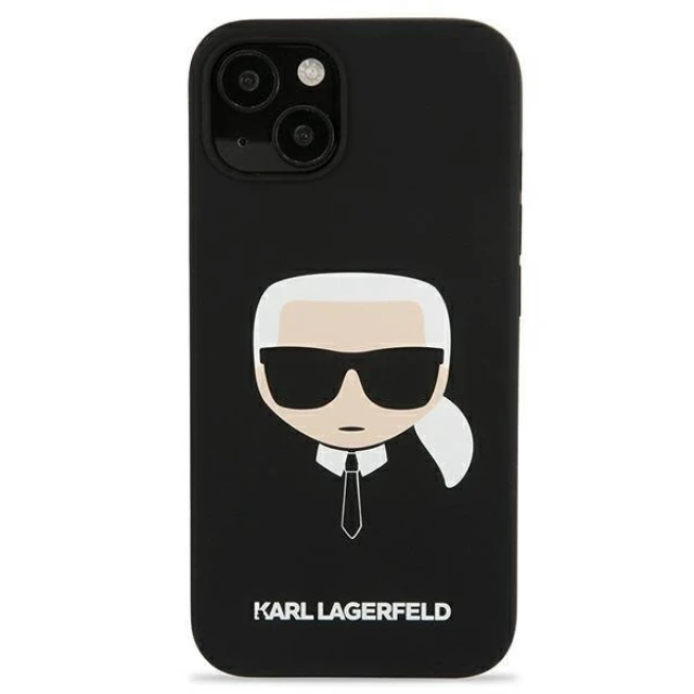 Чохол Karl Lagerfeld Karl's Head для iPhone 13 mini Black (KLHCP13SSLKHBK)