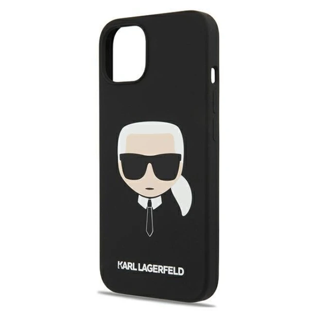 Чохол Karl Lagerfeld Karl's Head для iPhone 13 mini Black (KLHCP13SSLKHBK)