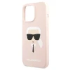 Чохол Karl Lagerfeld Silicone Karl`s Head для iPhone 13 | 13 Pro Light Pink (KLHCP13LSLKHLP)