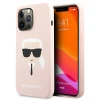 Чохол Karl Lagerfeld Silicone Karl's Head для iPhone 13 Pro Max Light Pink (KLHCP13XSLKHLP)