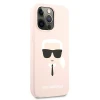 Чохол Karl Lagerfeld Silicone Karl's Head для iPhone 13 Pro Max Light Pink (KLHCP13XSLKHLP)