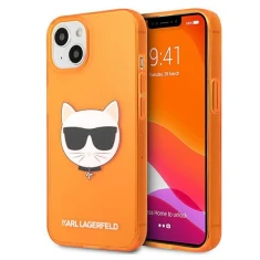Чохол Karl Lagerfeld Glitter Choupette Fluo для iPhone 13 Orange (KLHCP13MCHTRO)