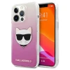 Чохол Karl Lagerfeld Saffiano Choupette Head для iPhone 13 Pro Max Pink (KLHCP13XCTRP)