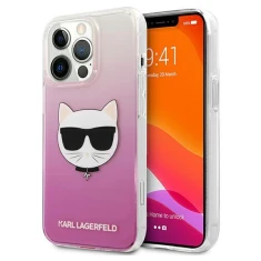 Чехол Karl Lagerfeld Saffiano Choupette Head для iPhone 13 Pro Max Pink (KLHCP13XCTRP)