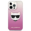 Чохол Karl Lagerfeld Saffiano Choupette Head для iPhone 13 Pro Max Pink (KLHCP13XCTRP)